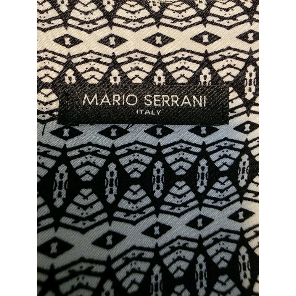 Mario Serrani Italy Womens Dress‎ Sz 14 Multicolor Geometric Sleeveless Back Zip